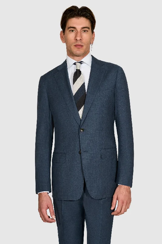 New Suitsupply Havana Mid Blue Pure Wool Suit - Size 38S, 38R, 40S, 44R