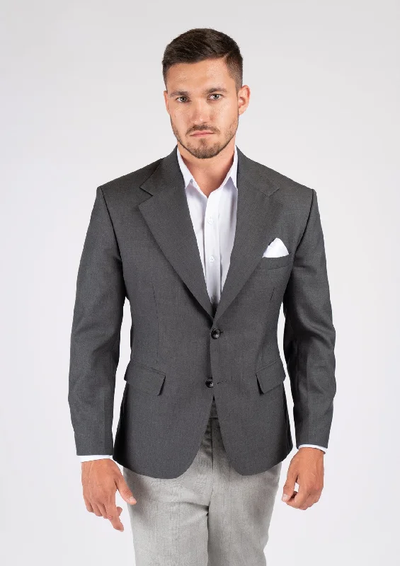 Ellis Charcoal Sharkskin Jacket