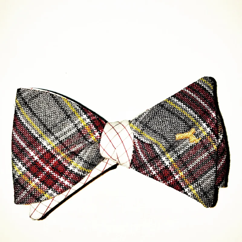 Harvard Boston College Plaid Bow Tie