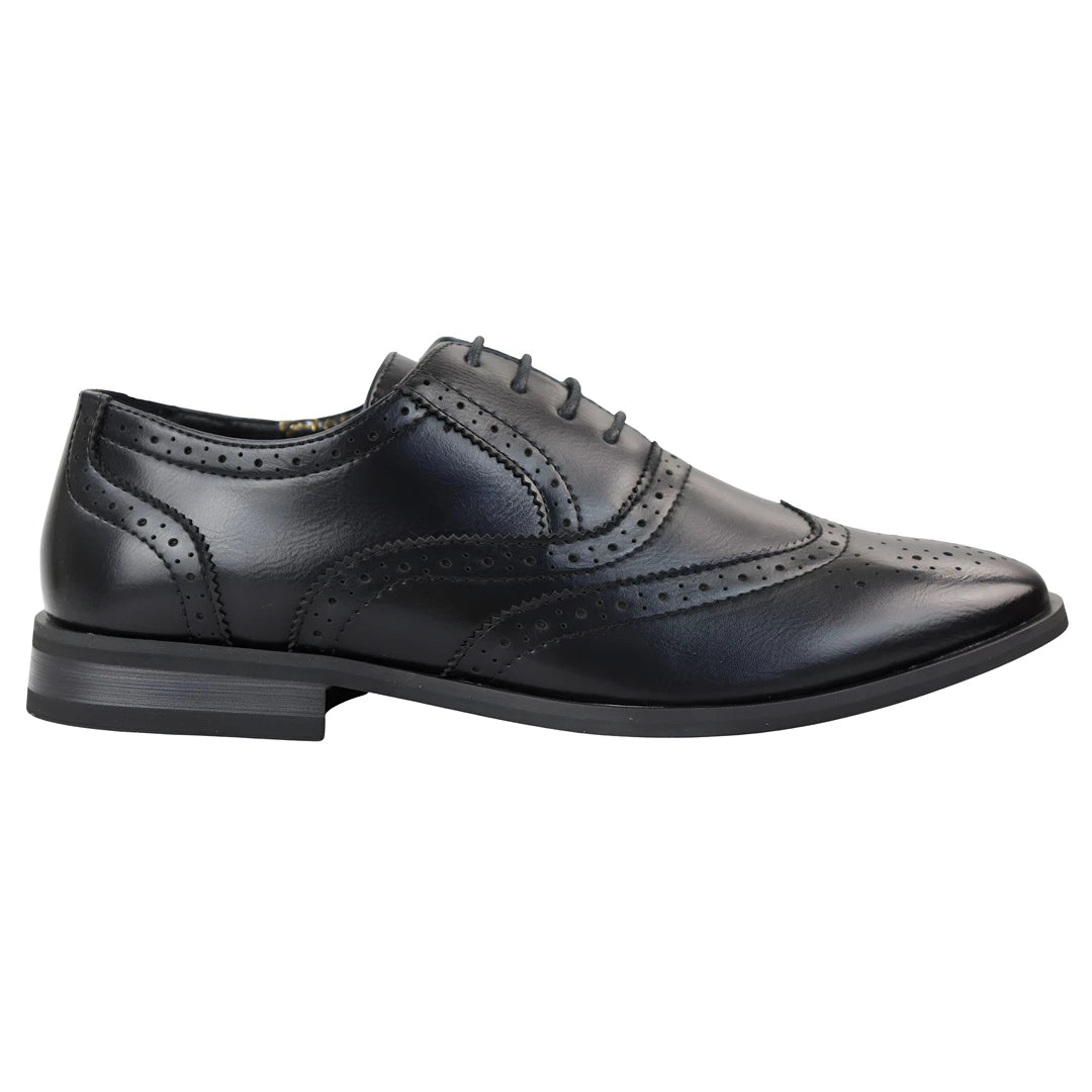 Men's Black Brogues Shoes