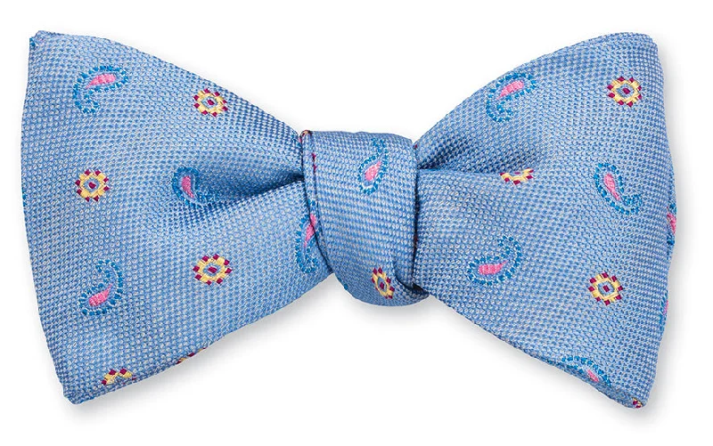 Blue Lancaster Neats Bow Tie - B5467