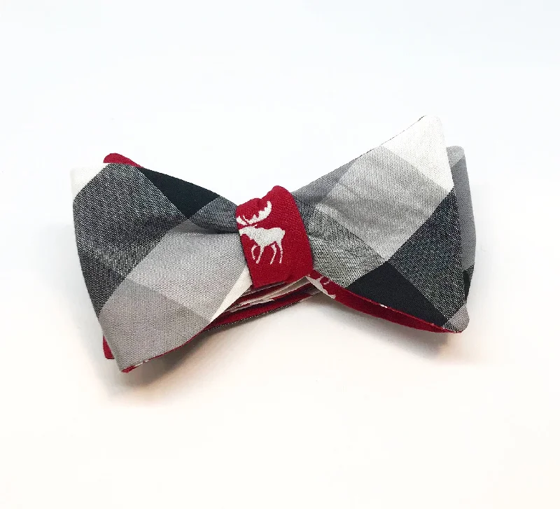 Buffalo Check Moose Bow Tie