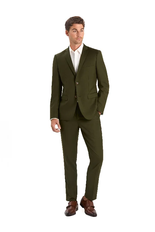 Olive Green 2 Button Suit