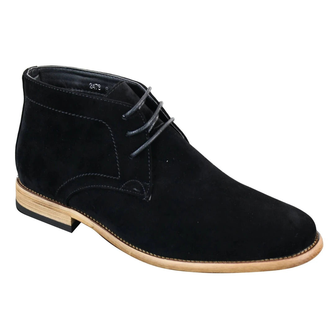 Mens PU Suede Ankle Boots