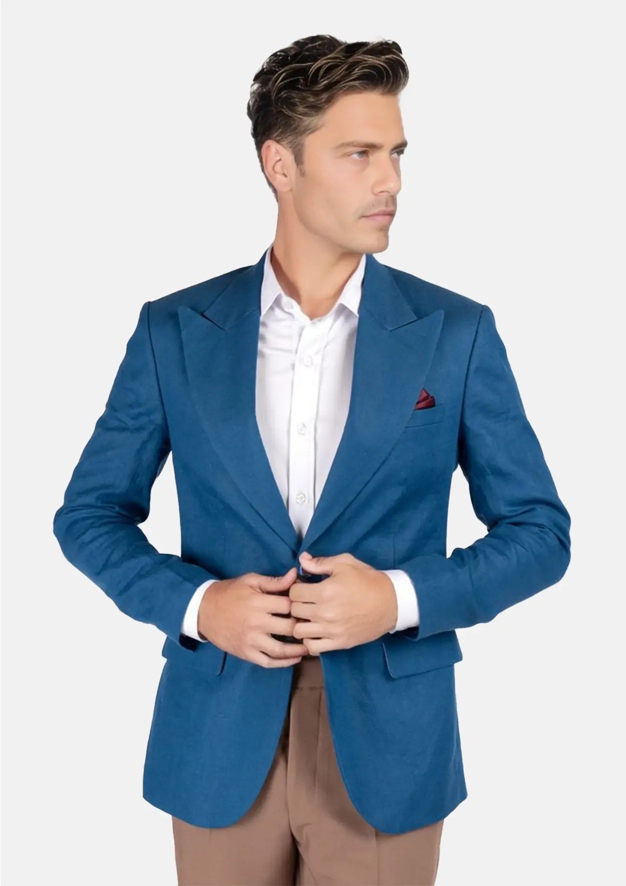 Hudson Marine Blue Linen Jacket