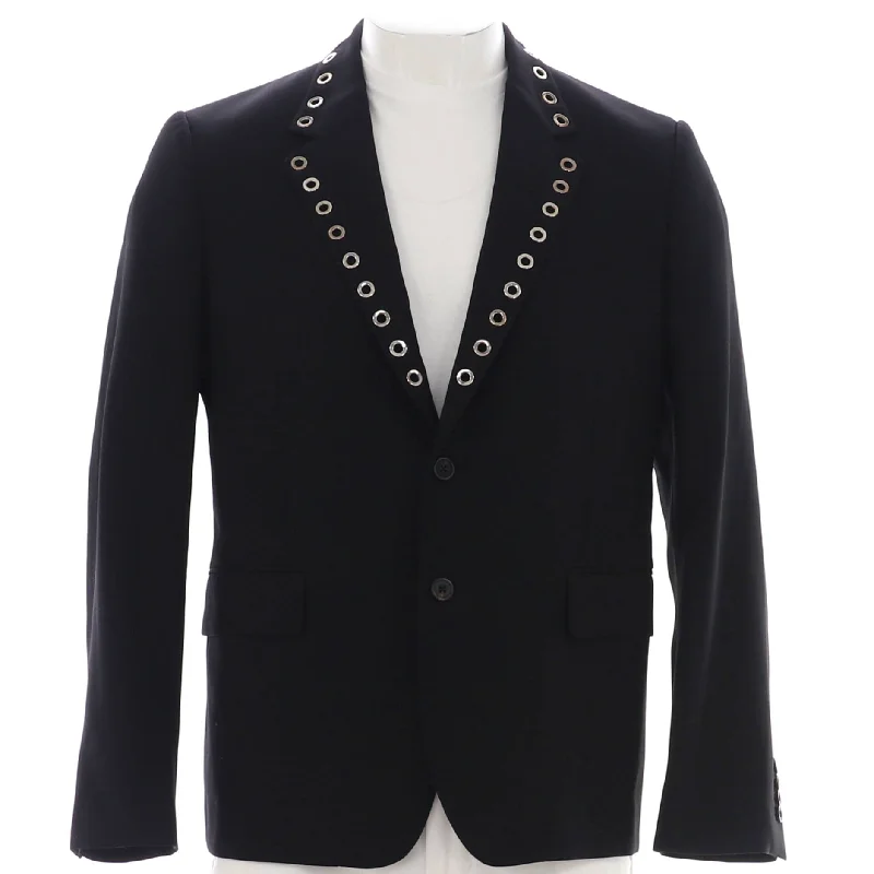 Men's Grommet Collar Blazer Wool