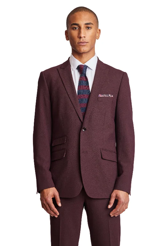 Ashton Peak Jacket - slim - Winter Wine