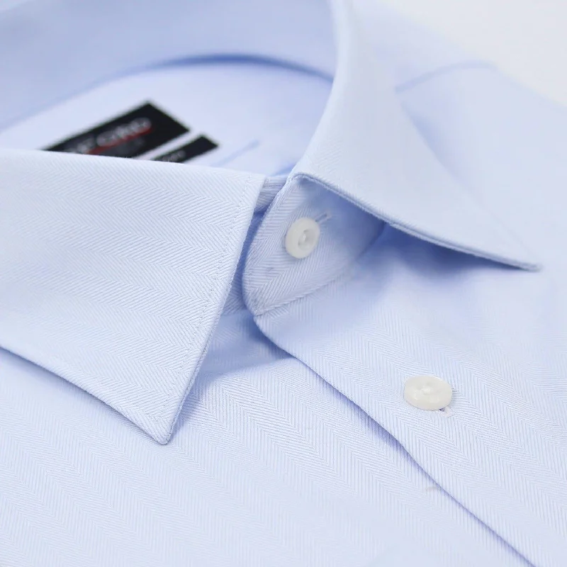 Non-Iron Solid Light Blue Shirt