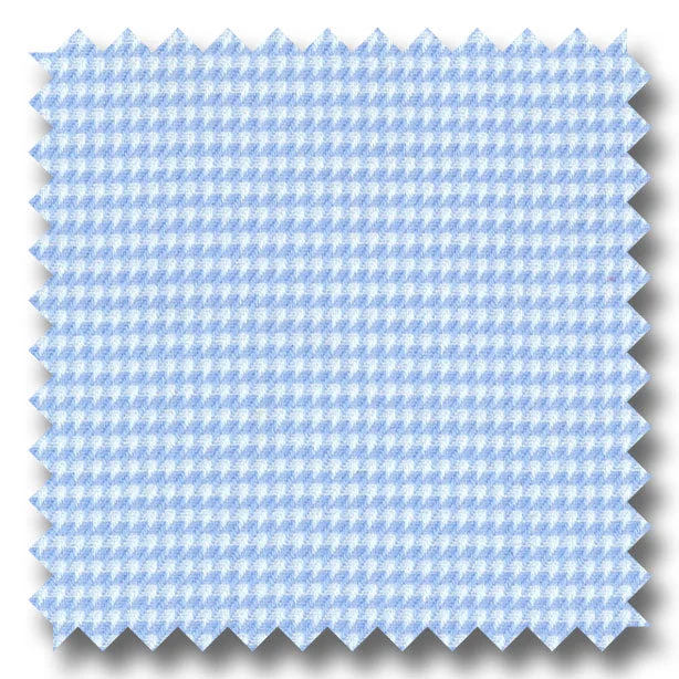 Light Blue Check 2Ply Dobby - Custom Dress Shirt