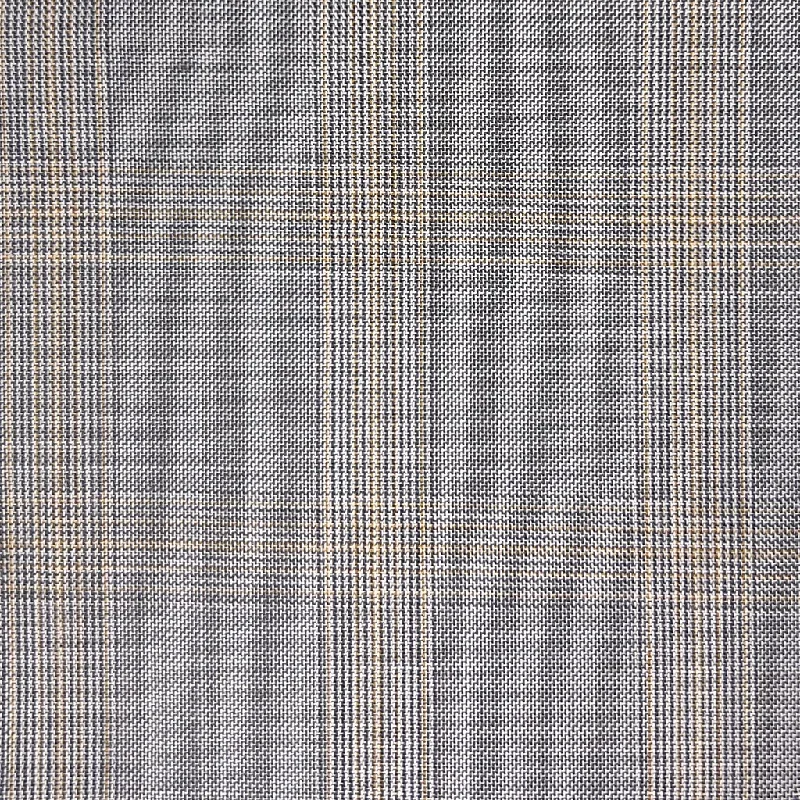 Steel Grey With Lemon Yellow Windowpane