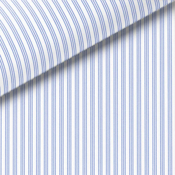 Blue Stripe Broadcloth Dress Shirt