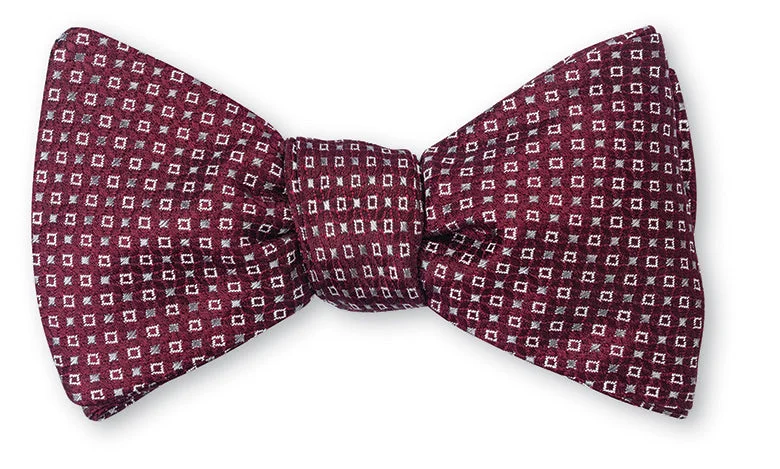 Burgundy Pendleton Neats Bow Tie - B4955