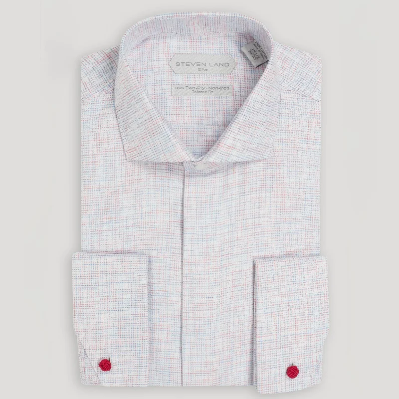 The Malcolm Dress Shirt | Semi Spread Collar | Mitered French Cuff