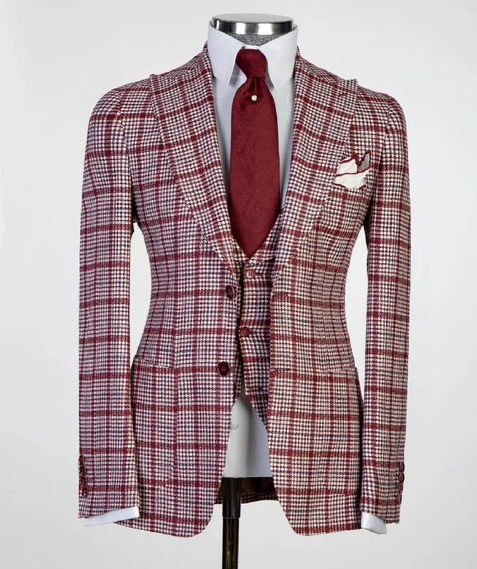 Business Plaid Suit