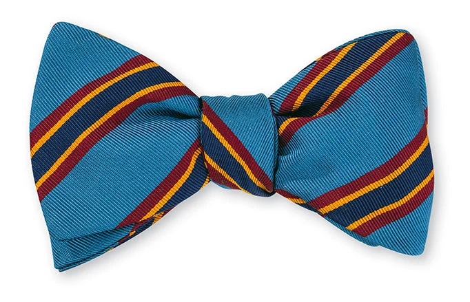 Light Blue Vista Stripes Bow Tie - B5318