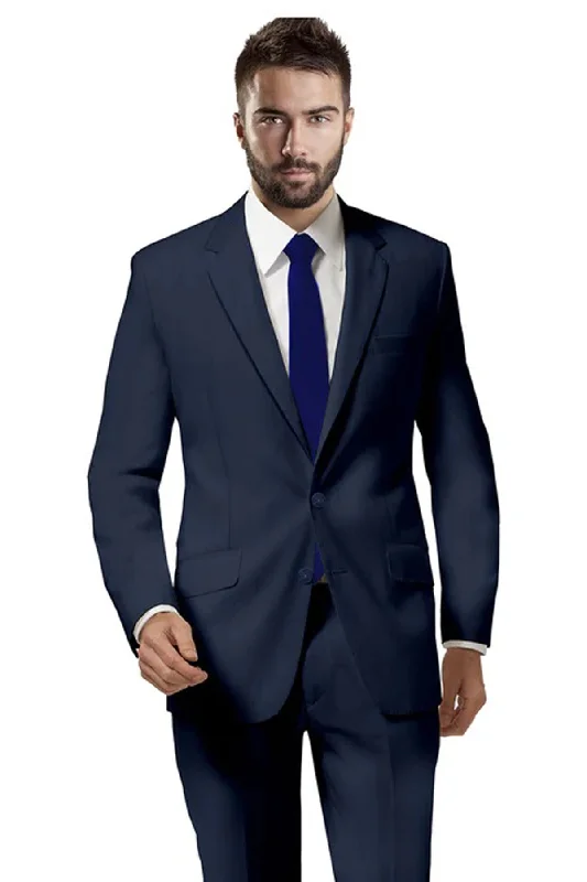 Distinguished Cobalt Blue Stripe Suit