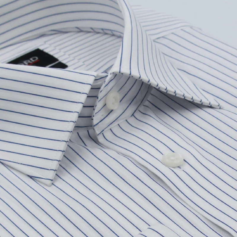 White with Blue Stripe Shirt