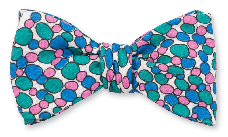 Pink/Blue Cellular Bow Tie - B5478