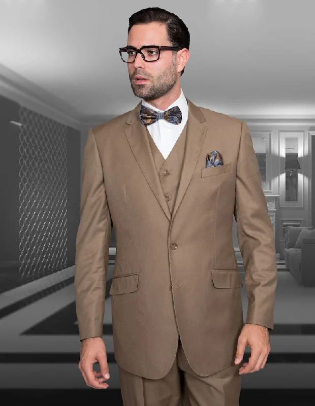 Statement 3 Piece Modern Fit Suit - Bronze | 100% Wool | Super 150's