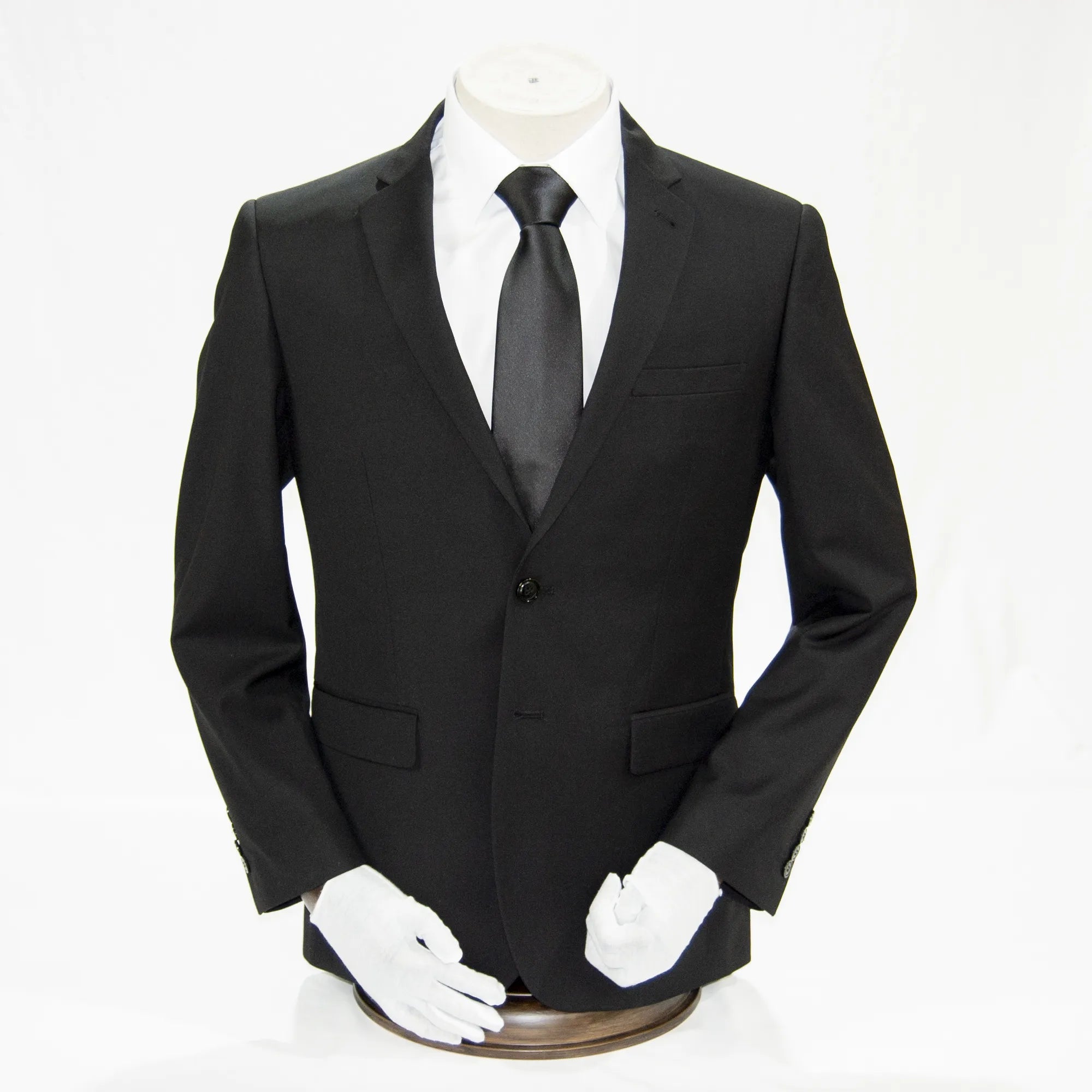 Black Classic 2-Piece Slim-Fit Suit