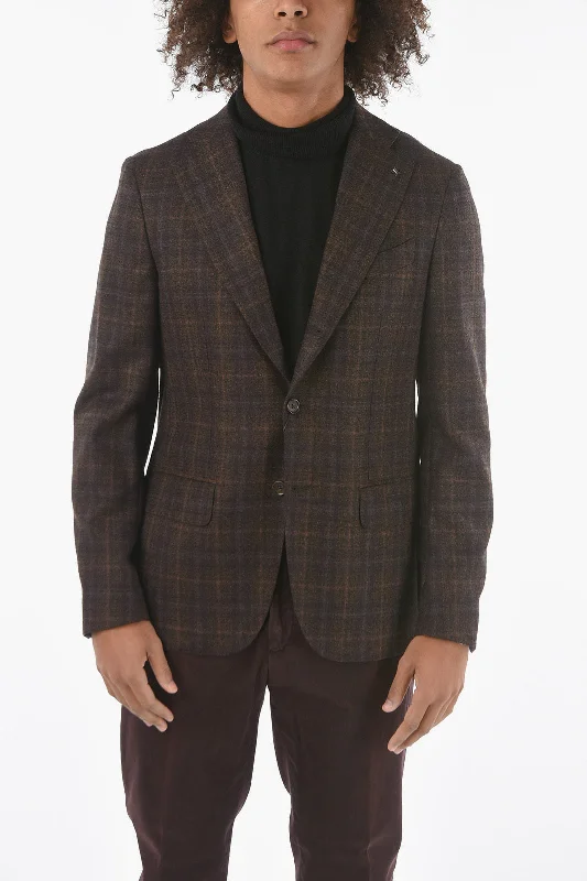 Corneliani CC COLLECTION Tartan Patterned RETAILORED Blazer