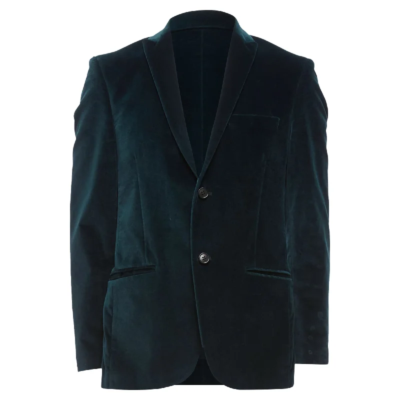 Kenzo Cotton Velvet Plus Fit Single Breasted Blazer