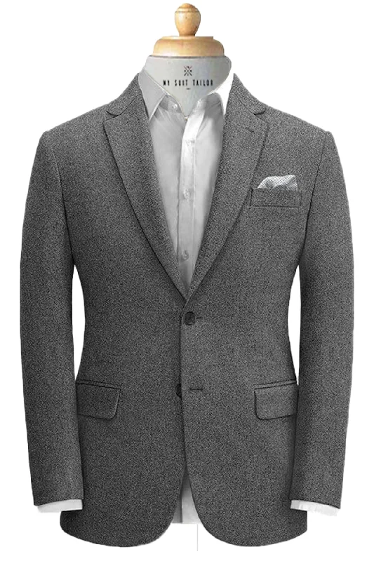 Cool Medium Grey Flannel Suit - Warm, Stylish, and Perfect for Winter