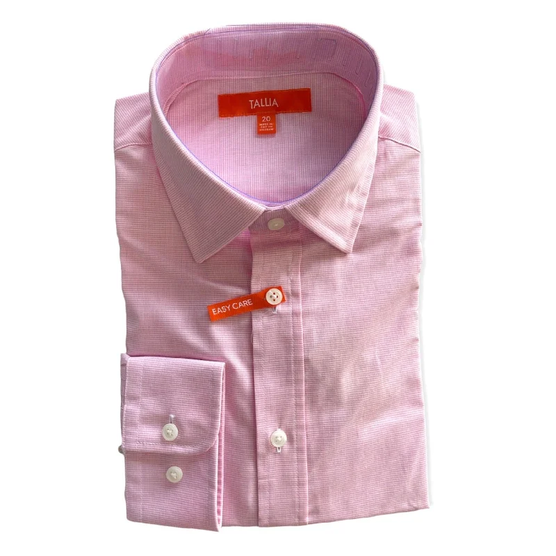 Tallia Boys Pink Solid Dress Shirt