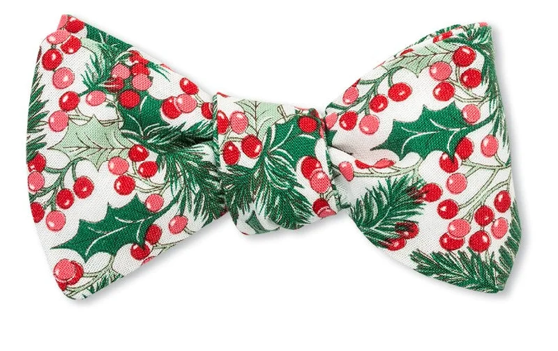 Winterberry Holly Liberty London Bow Tie - B5214