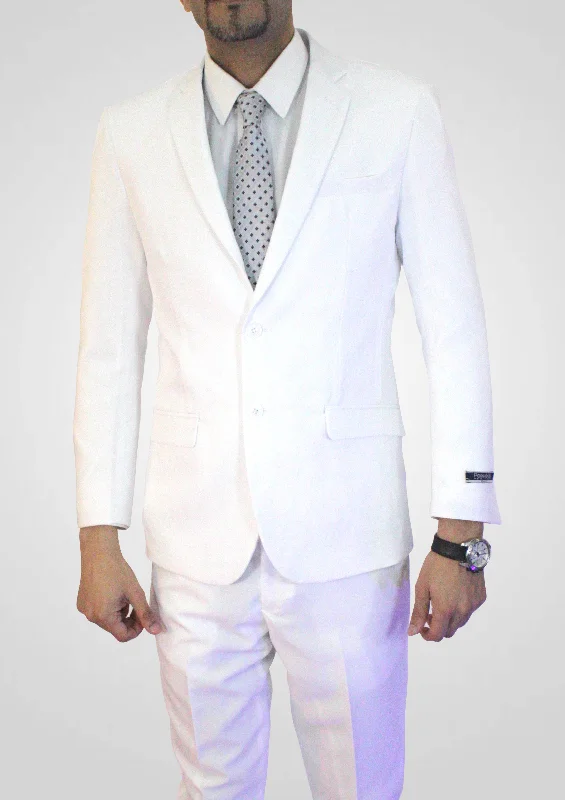 PORTABELLA,SOLID-2B-SLIM FIT-DRESSY SUITS-POPLIN-WHITE