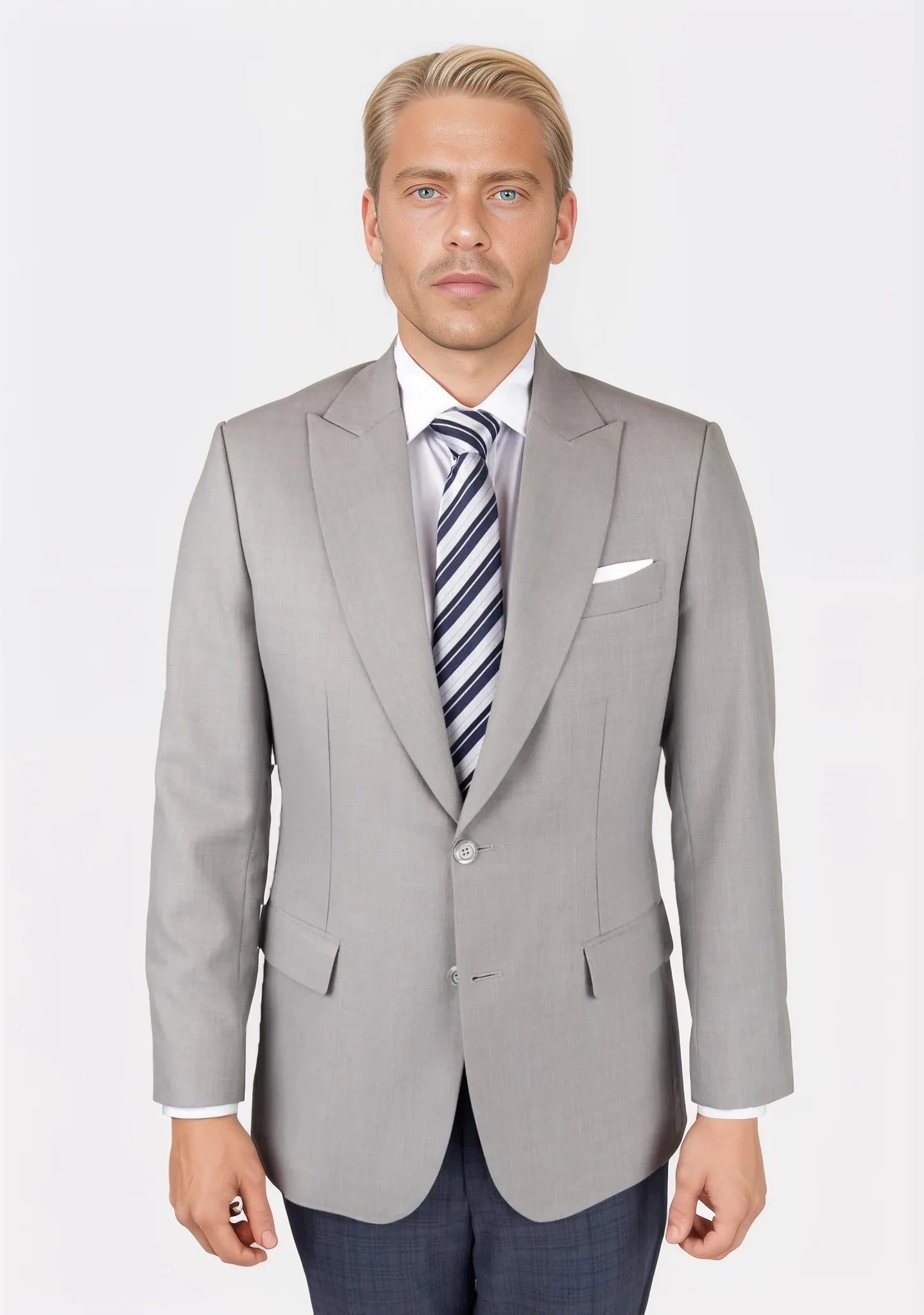 Bryant Harbor Grey Sharkskin Jacket