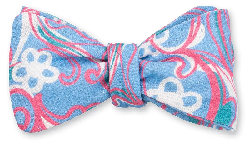 Blue Bonjour Bow Tie - B5472