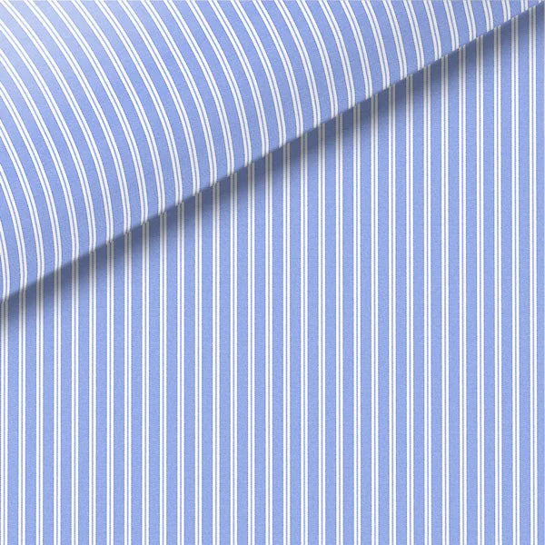 Blue Stripe Broadcloth Dress Shirt