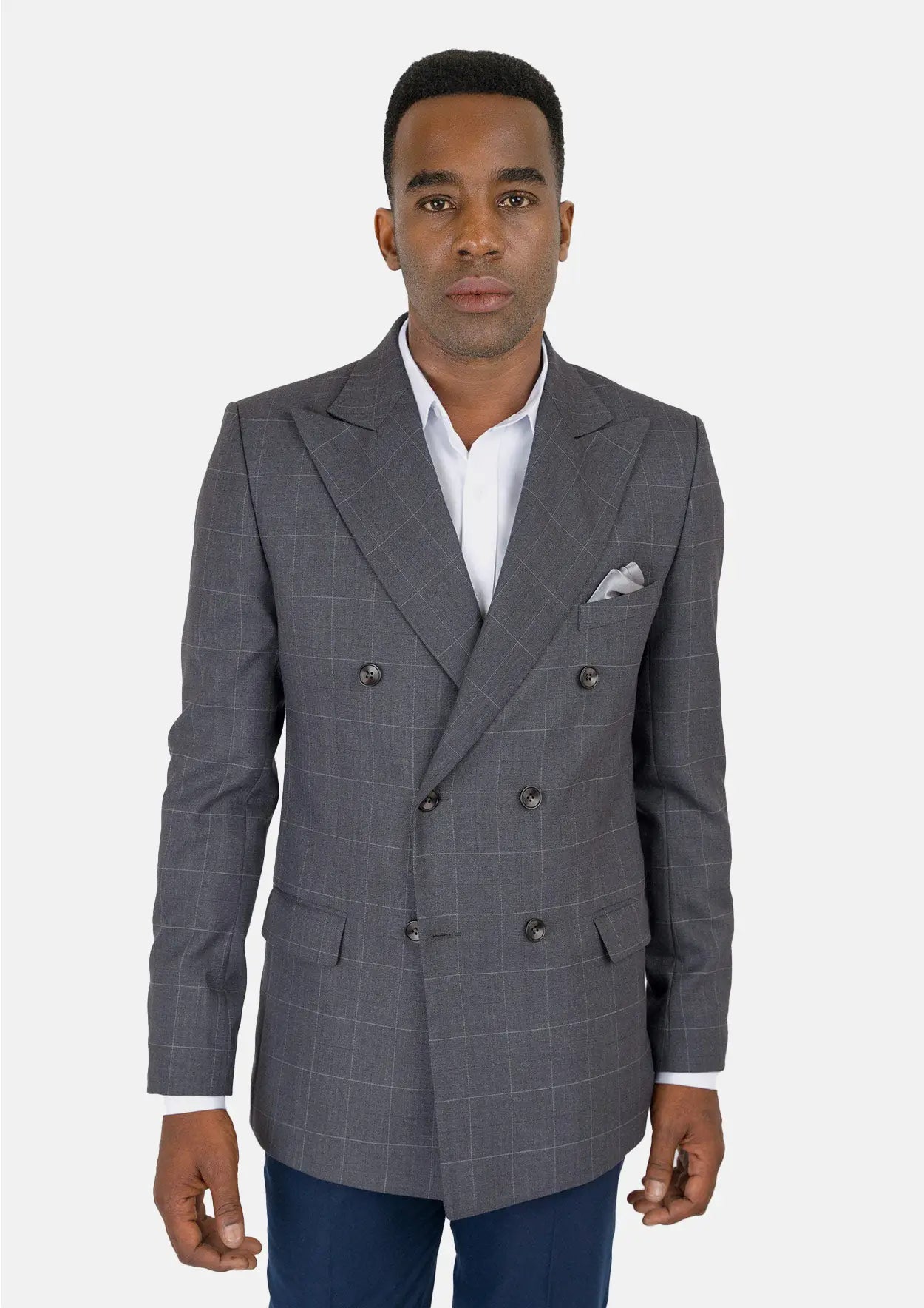 Waverly Dark Grey Windowpane Jacket