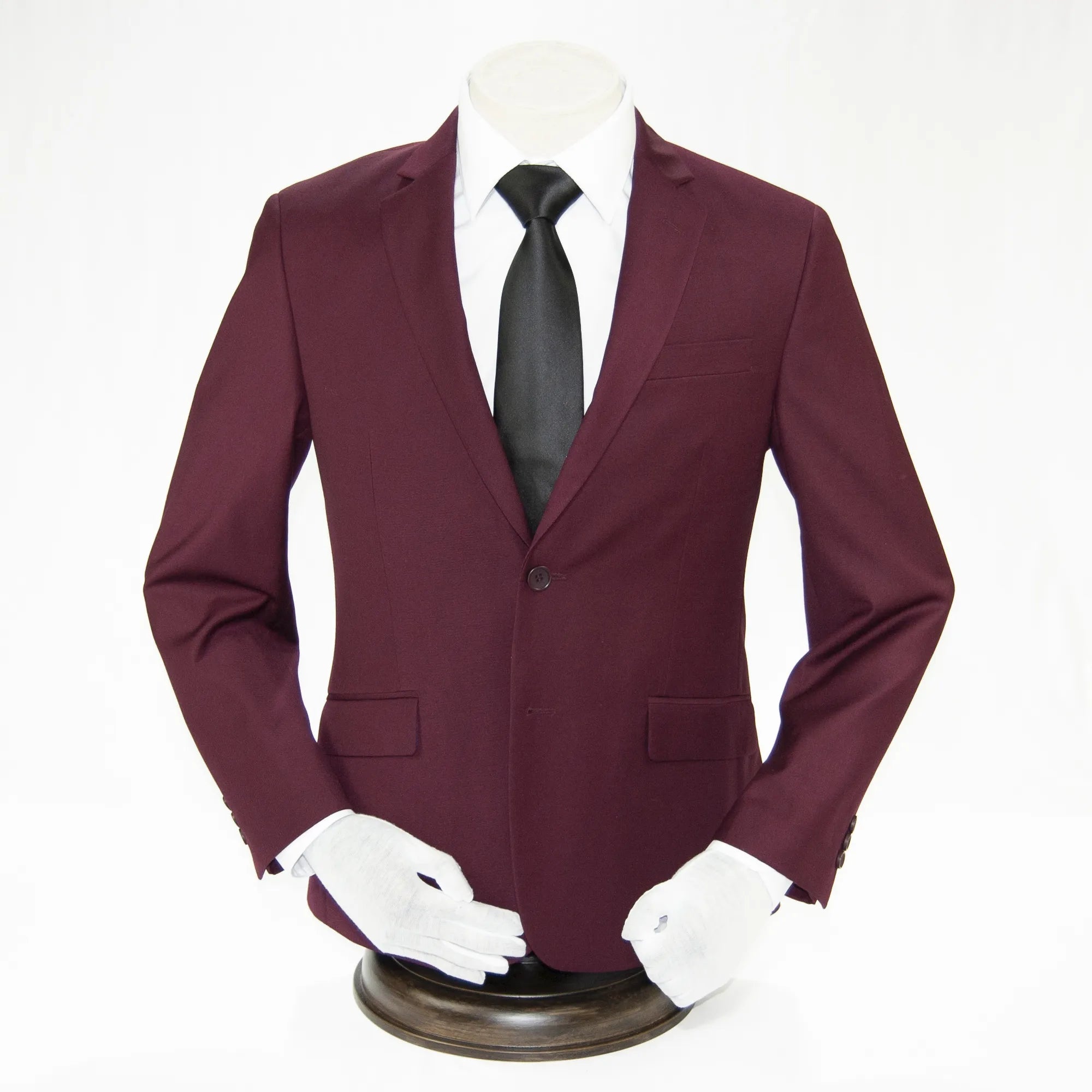 Luciano | Burgundy 2-Piece Modern-Fit Suit