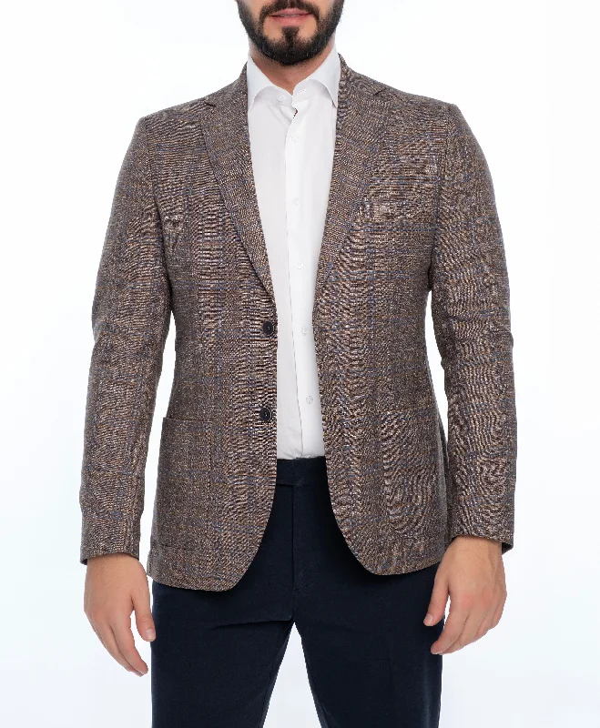 MAISON REGULAR FIT PLAID SPORT COAT