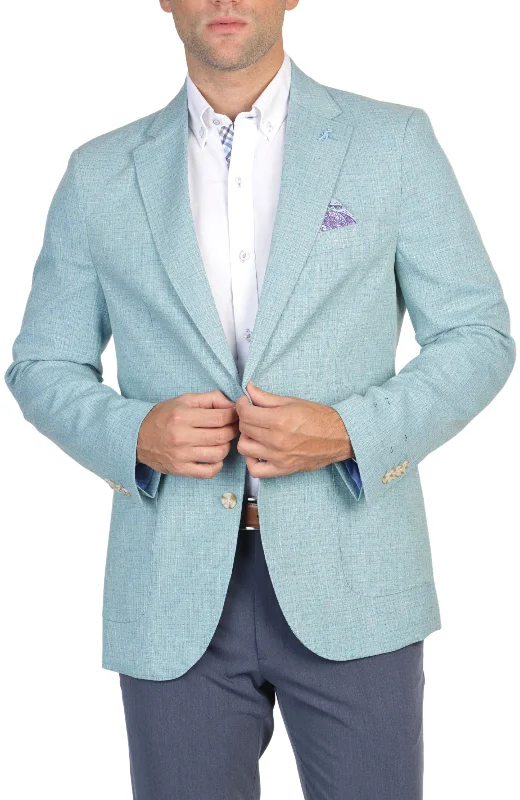 Sea Glass Green Checkered Sport Coat