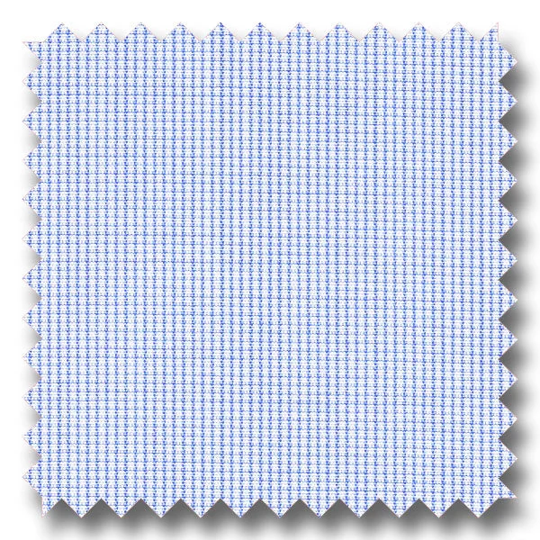 Light Blue Check 2Ply Broadcloth - Custom Dress Shirt